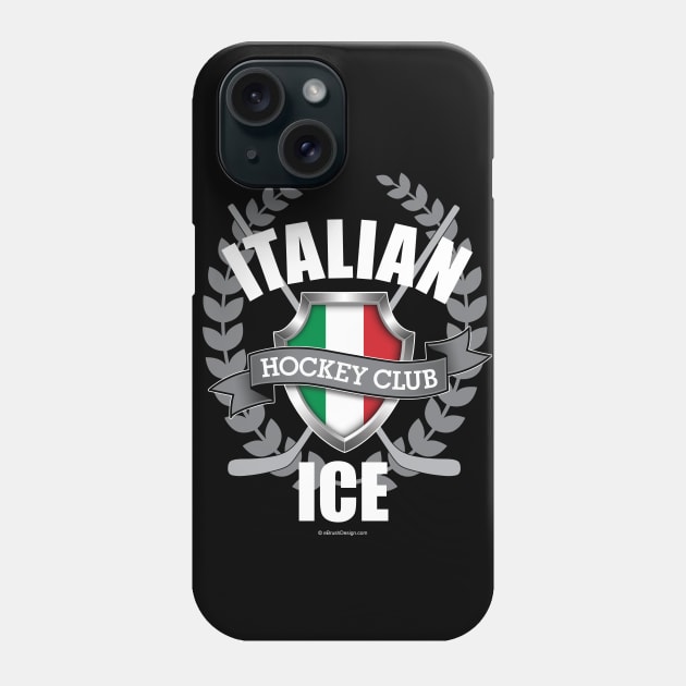 Italian Ice Hockey Phone Case by eBrushDesign