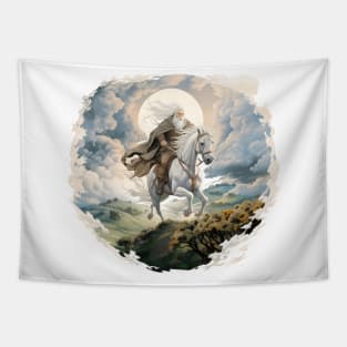 Riding by Dawn Through the Kingdoms of Men - Fantasy Tapestry