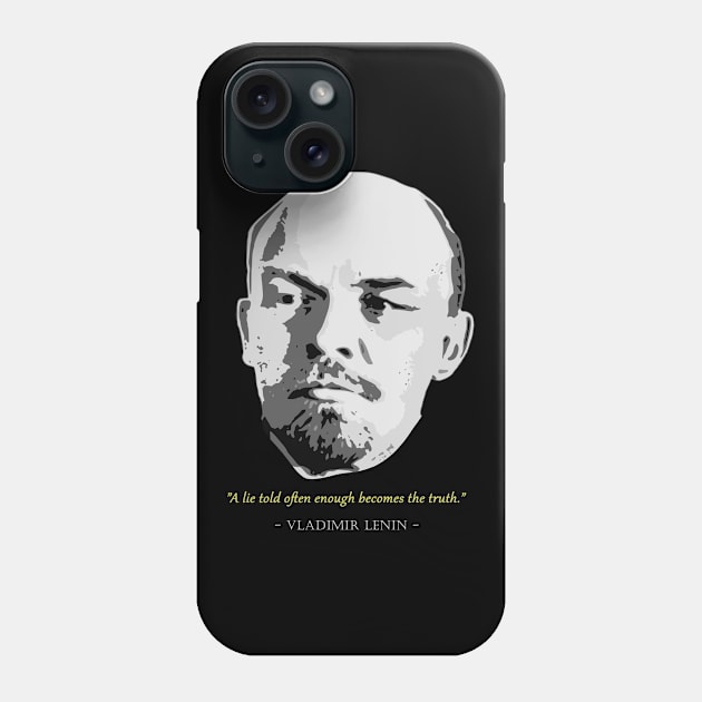 Vladimir Lenin Quote Phone Case by Nerd_art