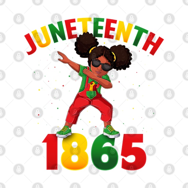 Juneteenth Dabbing Black Queen Melanin Brown Skin Girls Dab by BramCrye