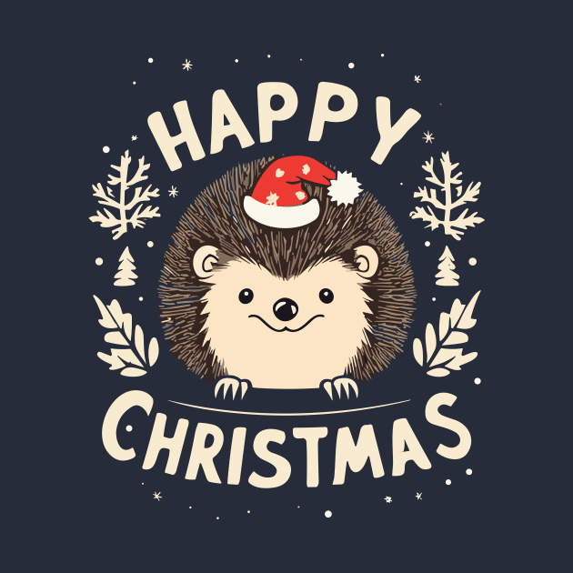 Christmas hedgehog by ravensart