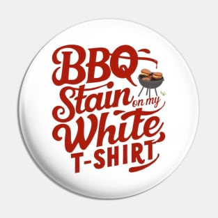 barbecue stain on my white Pin