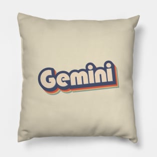 Gemini Retro '70s Pillow