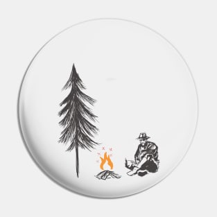 Resting Campfire Pin