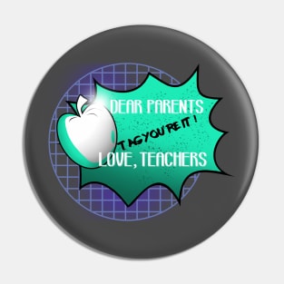 dear parents love teacher Pin