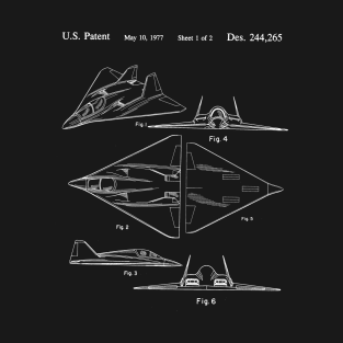 F-117 Nighthawk Patent | Stealth Bomber T-Shirt