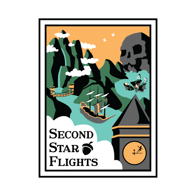 Second Star Flights by ryandraws_stuff