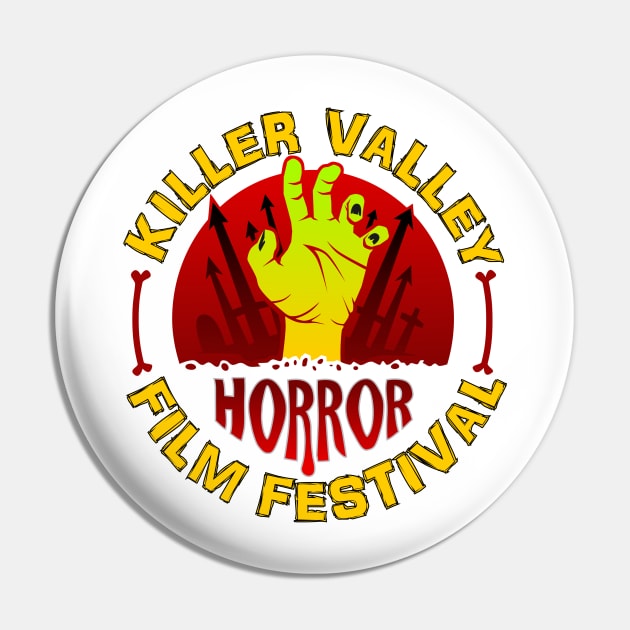 Horror Fest - RED & YELLOW Pin by The Killer Valley Graveyard