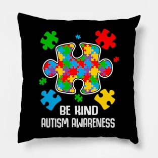 Be kind puzzle piece Autism Awareness Gift for Birthday, Mother's Day, Thanksgiving, Christmas Pillow