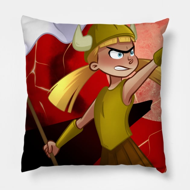 Helga Pataki Pillow by Muricielaga