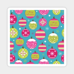 Christmas Bauble Pattern Magnet