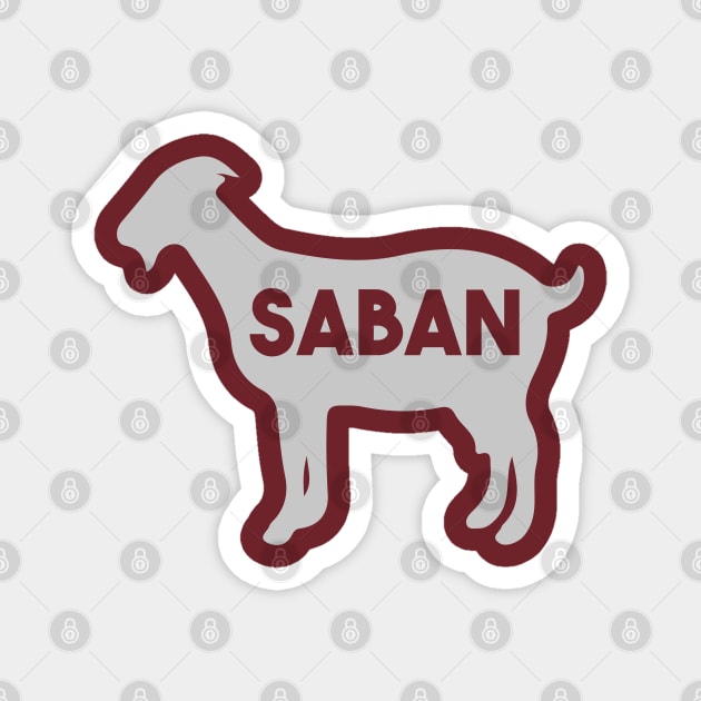 Saban GOAT Magnet by For the culture tees