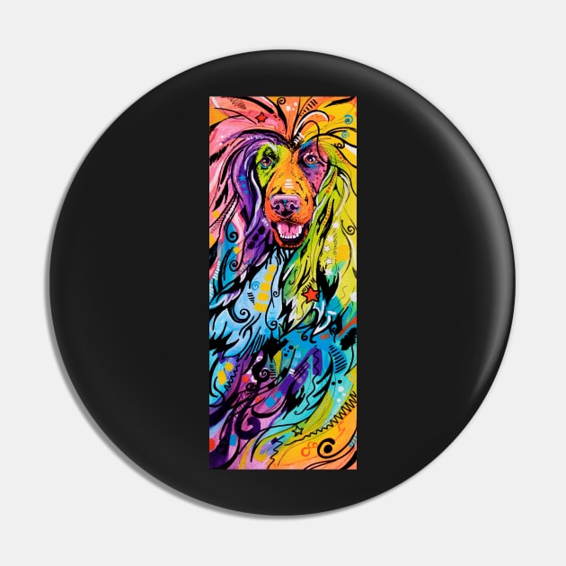 Afghan Hound Pin by EveiArt