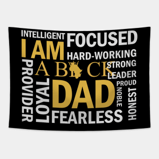 I am a Black Dad, Black Father Tapestry