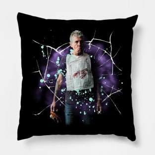 Anthony Bourdain Vintage Pillow