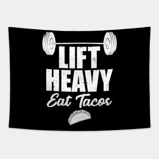 Lift heavy eat tacos Tapestry