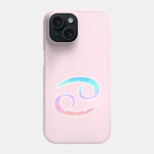 Cancer Zodiac Symbol in Magical Unicorn Colors Phone Case