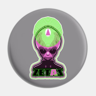 ZETAS BRAND BUST Pin