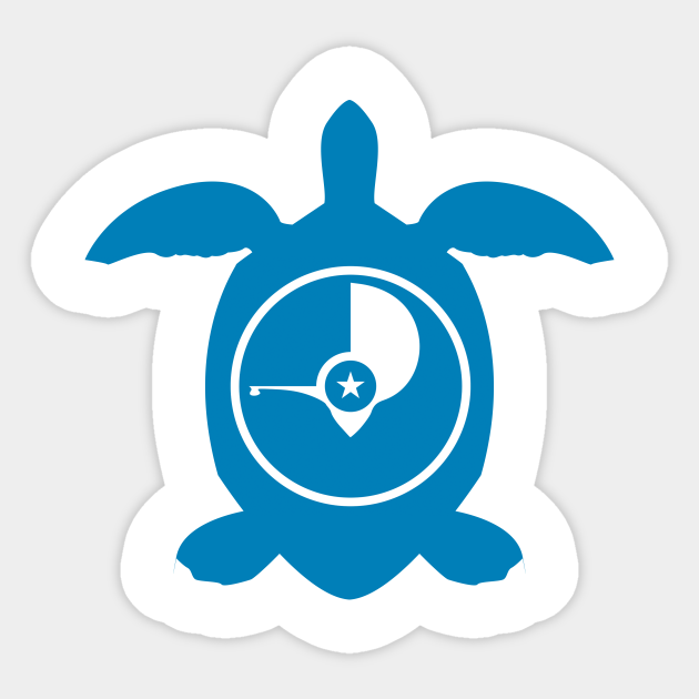 Yap Sea Turtle Sticker Teepublic