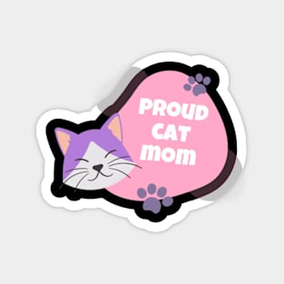 Proud Cat Mom Magnet