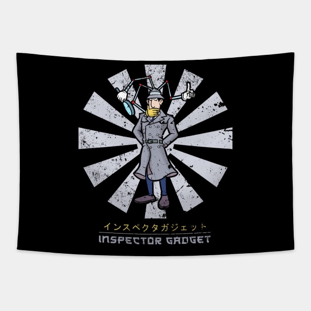 Inspector Gadgdet Retro Japanese Tapestry by Nova5