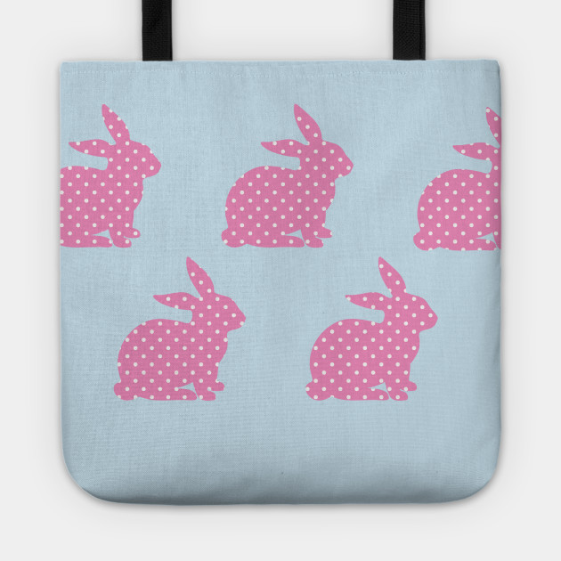 Whoa Baby Pink Bunny Wallpaper Full House Tote Teepublic