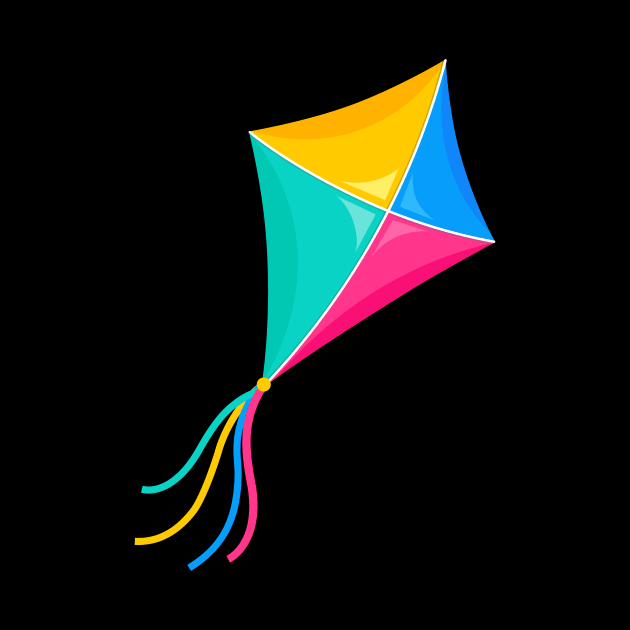 Kite Flying Stunt Kite Gift by Foxxy Merch