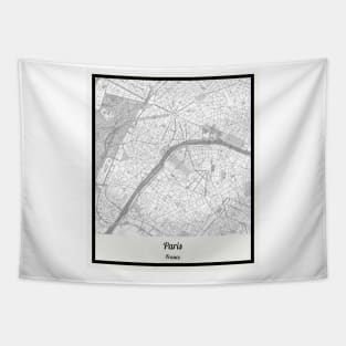Map of Paris - France Tapestry
