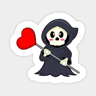 Reaper Halloween Heart Magnet