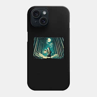 Vintage Japanese Art Sports Hiker Mountain Climbing Cat Phone Case