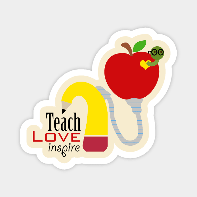 Cochlear Implant - Teach,  Love, Inspire Magnet by First.Bip