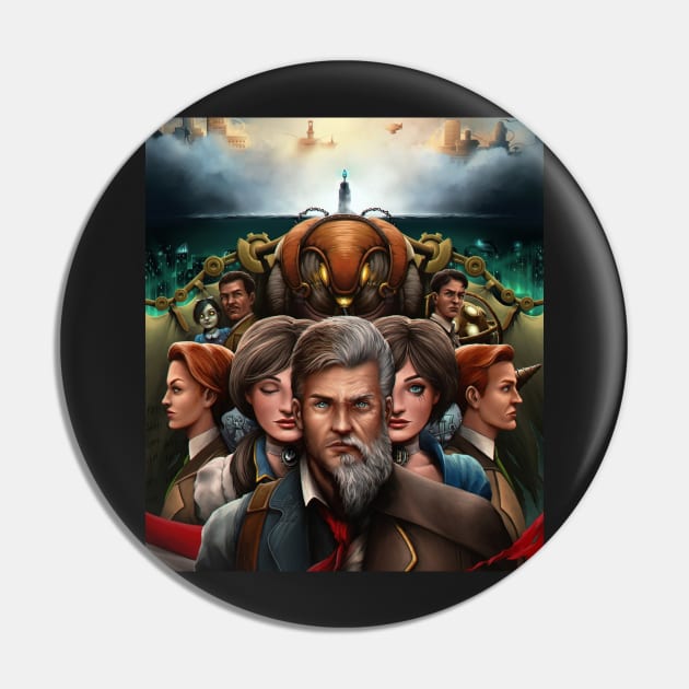 Bioshock Story Canvas Print Pin by gruntcooker