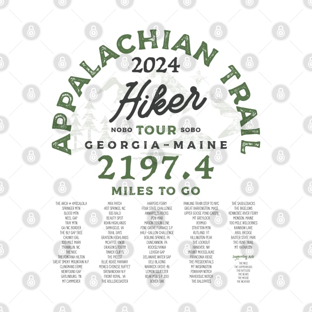 Appalachian Trail 2024 Tour Shirt by Camp Happy Hour