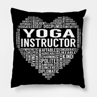 Yoga Instructor Heart Pillow