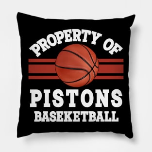 Proud Name Pistons Graphic Property Vintage Basketball Pillow