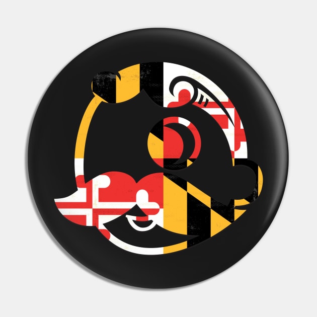 Natty Boh Maryland Flag Left Chest Pin by EA Design