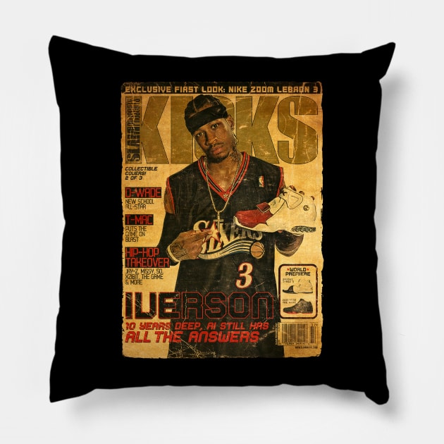 ALLEN IVERSON ALL THE ANSWER Pillow by Basket@Cover