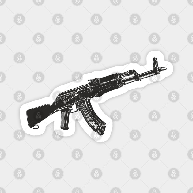 Kalashnikov assault rifle Magnet by FAawRay