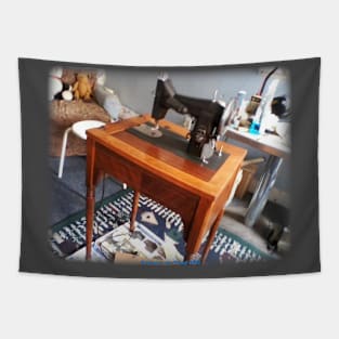 Sewing Machine Repair Man Tapestry