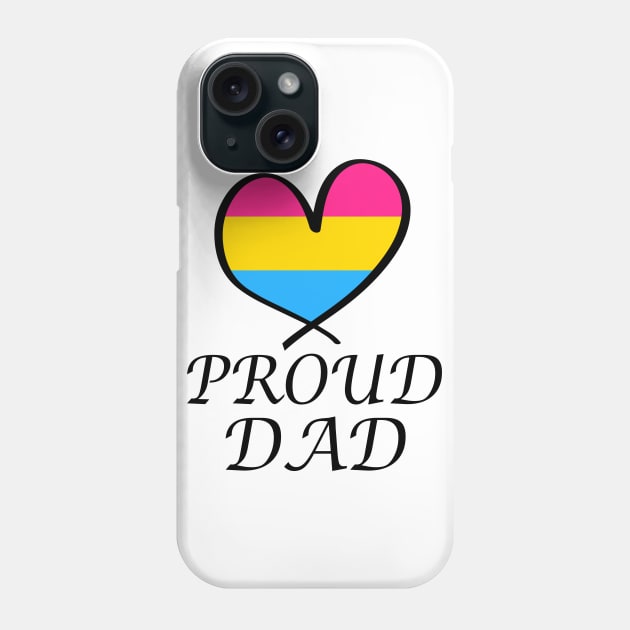 Proud Dad LGBT Gay Pride Month Pansexual Flag Phone Case by artbypond