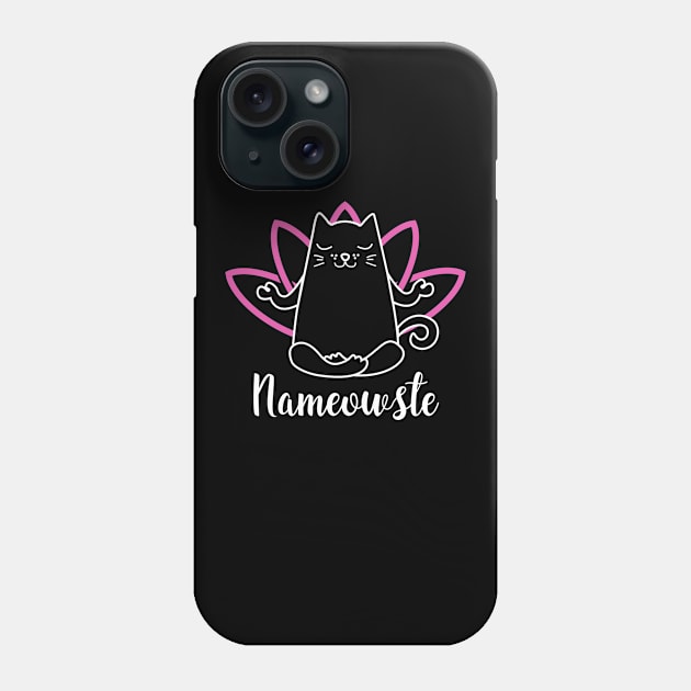 Namaste Humor. Yoga Cat. Phone Case by KsuAnn