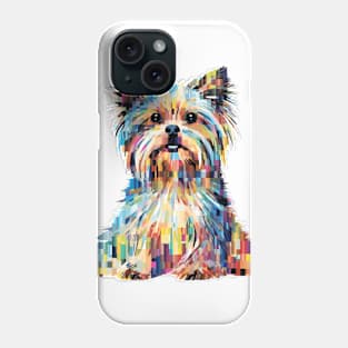 Yorkshire Terrier Dog Pet World Animal Lover Furry Friend Abstract Phone Case