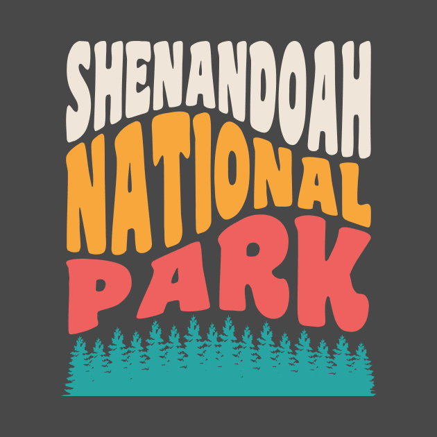 Shenandoah National Park Shenandoah Valley Vintage Typography by PodDesignShop