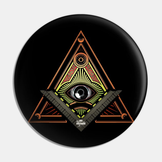 iluminati Pin by NRO Arte Digital