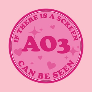 If there is a screen AO3 can be seen T-Shirt