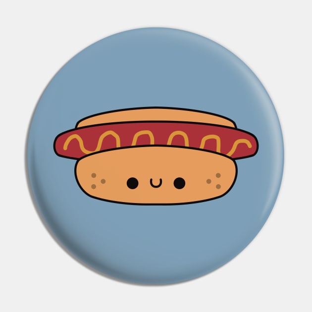 Cute Hotdog - Kawaii Hotdog Pin by KawaiiByDice