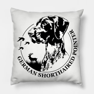 German Shorthaired Pointer dog portrait Pillow