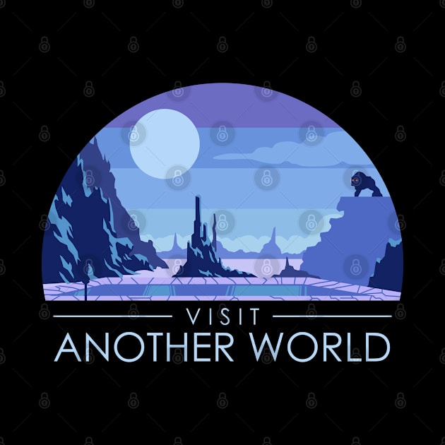 Visit Another World - Retro Video Game by Sachpica