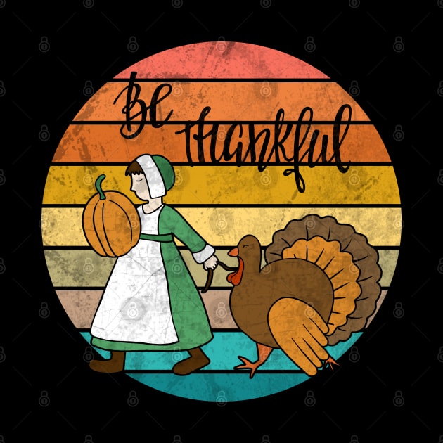 Thanksgiving Pilgrim and Turkey by valentinahramov