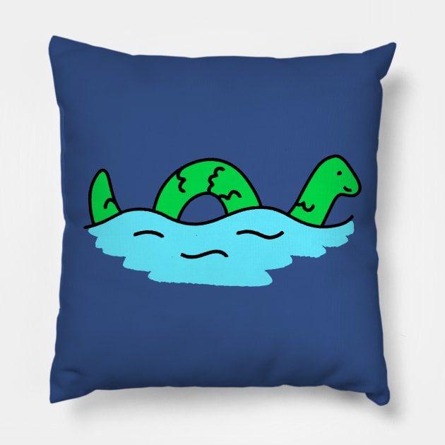 Sunny Sea Serpent Pillow by ncprocter